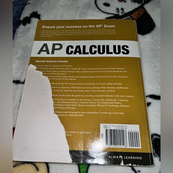 Test Prep Series for AP Calculus. AP 5th edition. ISBN 978-0-328-90914-8. Used - Picture 2 of 4
